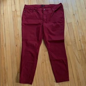 Silver Jeans Co red skinny jeans